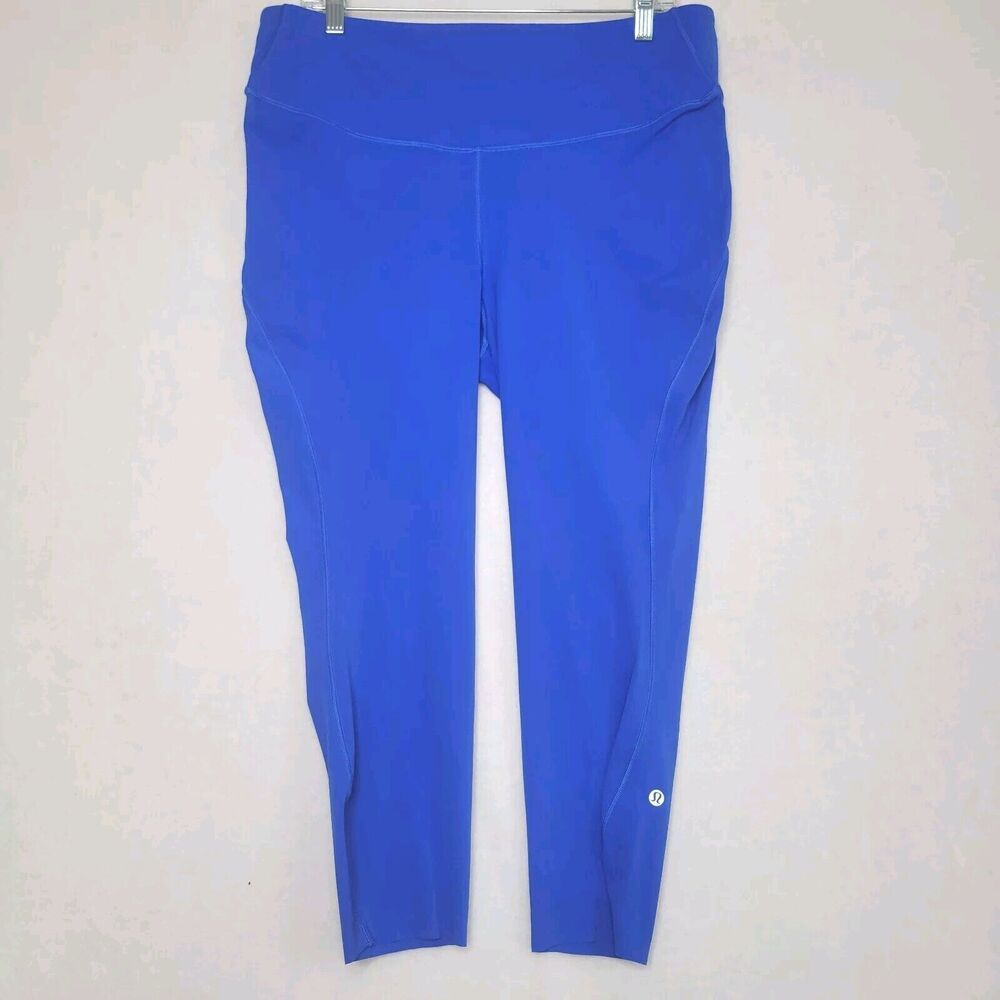 Lululemon Base Pace High-Rise Crop 25” Symphony Blue Leggings Size 16 plus